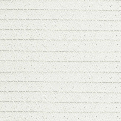 Cesto de arrumação Ø40x35 cm algodão branco
