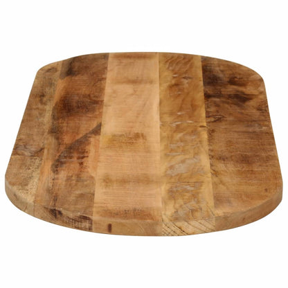 Tampo de mesa oval 110x40x3,8cm madeira mangueira áspera maciça