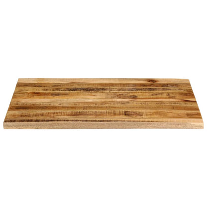 Tampo de mesa borda viva 100x80x2,5 cm mangueira áspera maciça