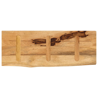 Tampo de mesa borda viva 90x20x3,8 cm mangueira áspera maciça