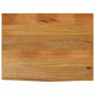Tampo de mesa c/ borda viva 80x60x2,5 cm mangueira maciça