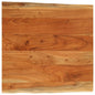 Tampo de mesa retangular borda viva 60x60x3,8 cm acácia maciça