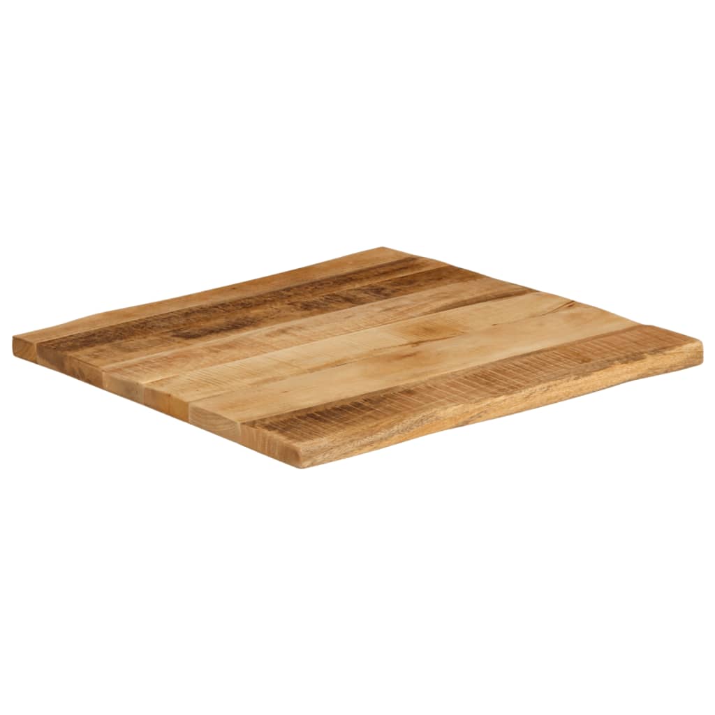 Tampo de mesa c/ borda viva 80x80x3,8cm mangueira áspera maciça