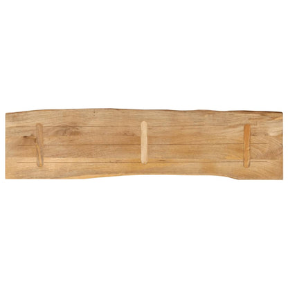 Tampo de mesa c/ borda viva 180x40x2,5 cm mangueira maciça