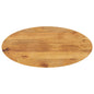 Tampo de mesa oval 110x50x2,5 cm madeira de mangueira maciça