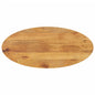 Tampo de mesa oval 140x50x3,8 cm madeira de mangueira maciça