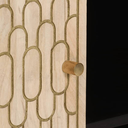 Móvel de apoio 90x33x75 cm madeira de mangueira maciça