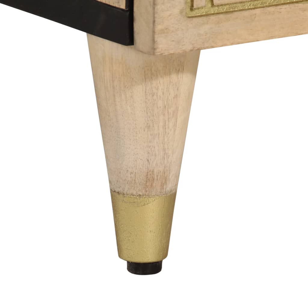 Móvel de apoio 90x33x75 cm madeira de mangueira maciça