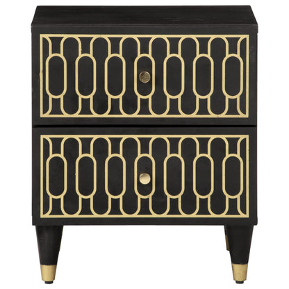 Mesa de cabeceira 40x33x46 cm madeira de mangueira maciça