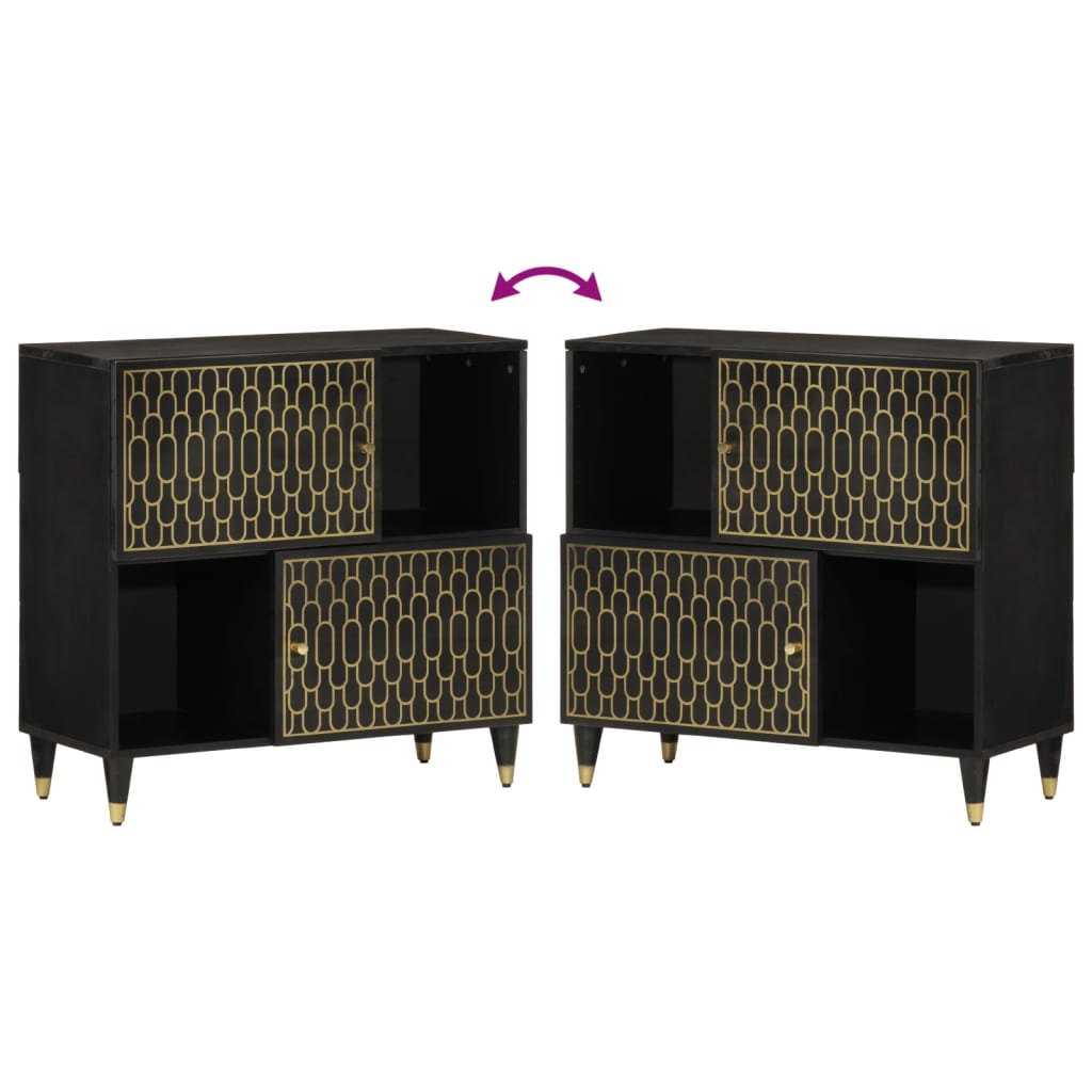 Móvel de apoio 80x33x75 cm madeira de mangueira maciça