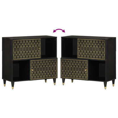 Móvel de apoio 80x33x75 cm madeira de mangueira maciça