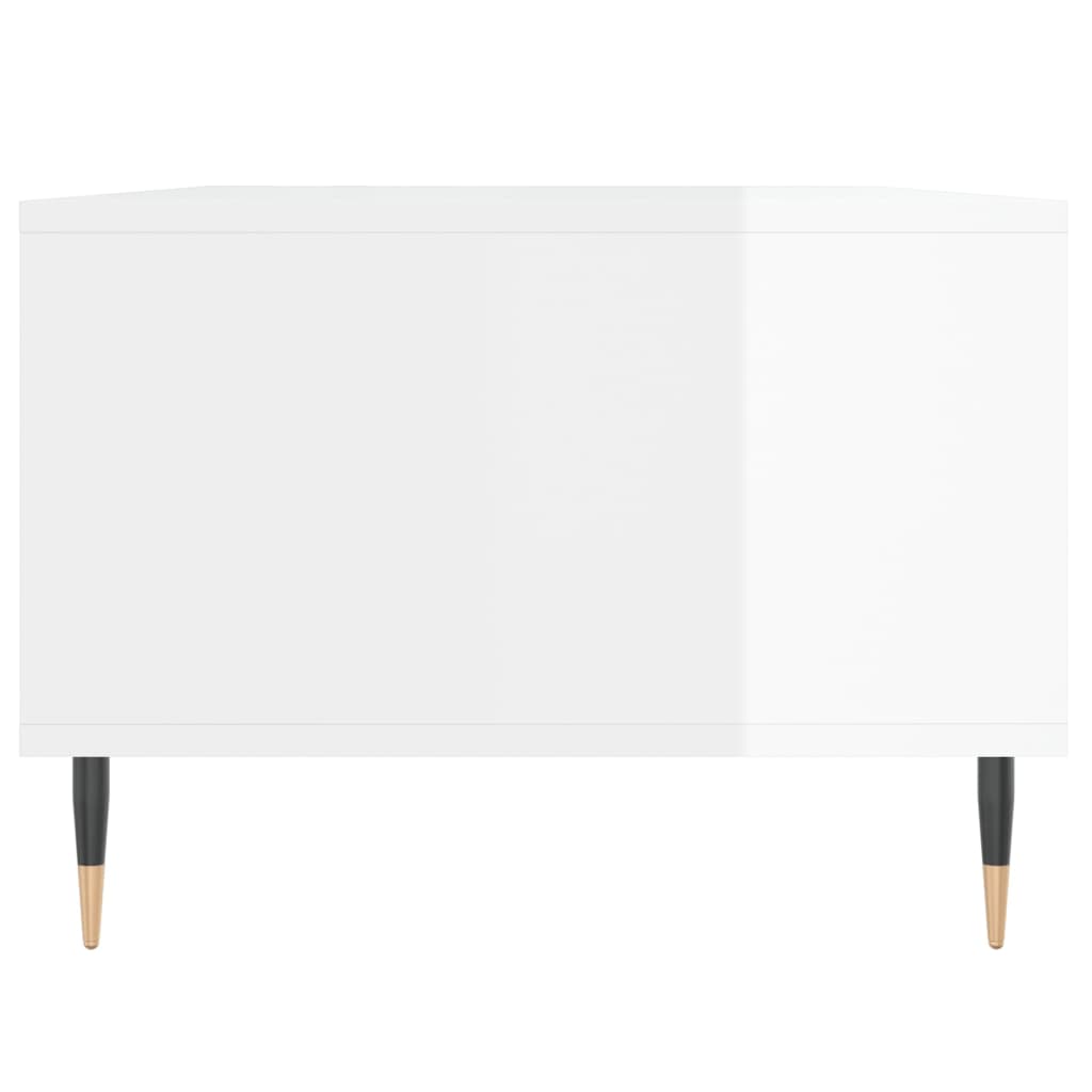 Mesa de centro 90x50x36,5 cm derivados madeira branco brilhante