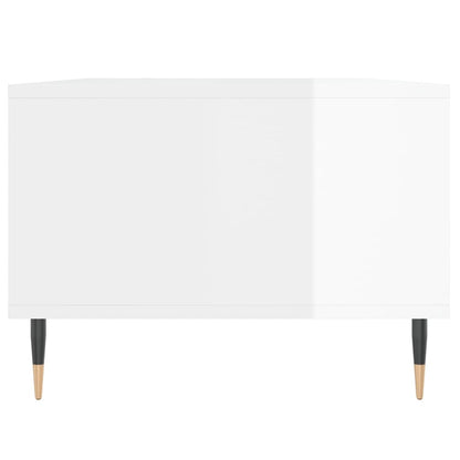 Mesa de centro 90x50x36,5 cm derivados madeira branco brilhante