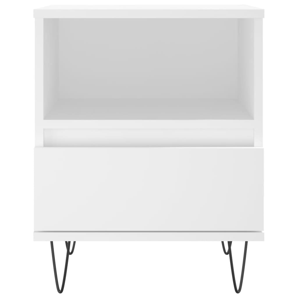 Mesa de cabeceira 40x35x50 cm derivados de madeira branco