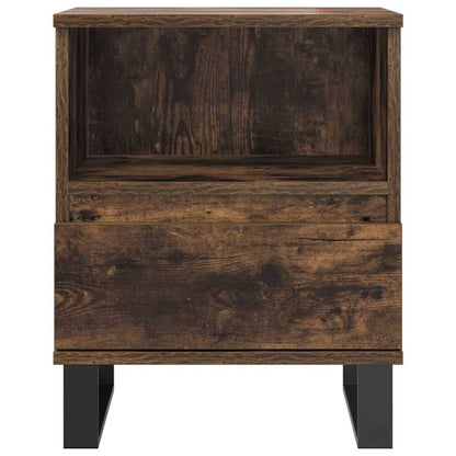 Mesas de cabeceira 2 pcs derivados de madeira carvalho fumado