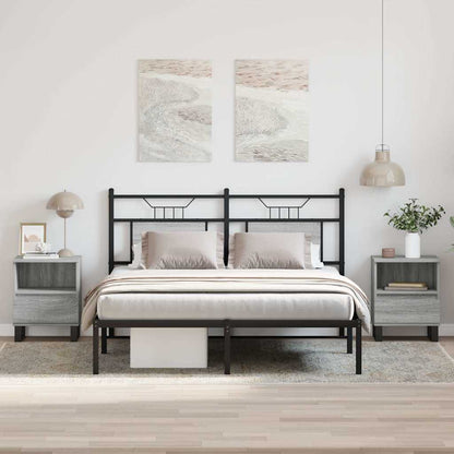 Mesas de cabeceira 2 pcs derivados de madeira cinzento sonoma