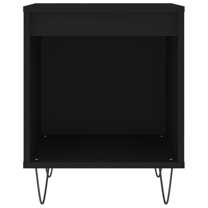 Mesa de cabeceira 40x35x50 cm derivados de madeira preto