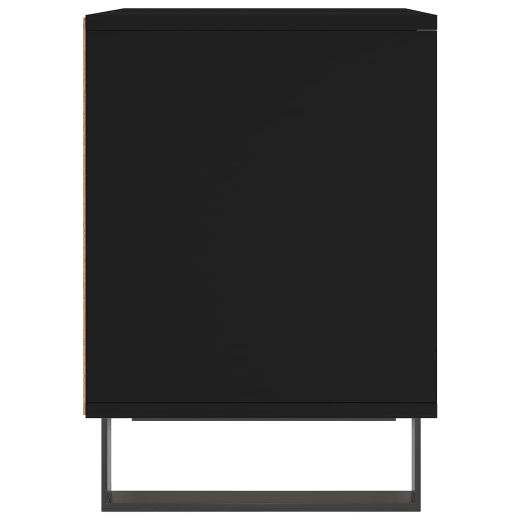 Mesas de cabeceira 2pcs 40x35x50 cm derivados de madeira preto