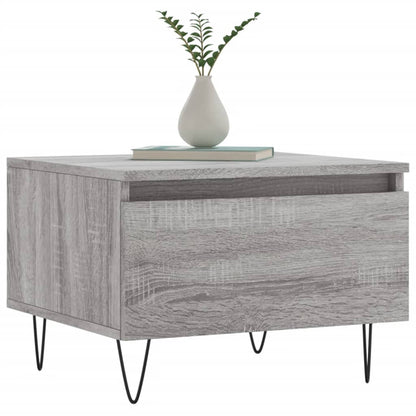 Mesas de centro 2 pcs 50x46x35cm deriv. madeira cinzento sonoma
