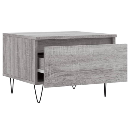 Mesas de centro 2 pcs 50x46x35cm deriv. madeira cinzento sonoma