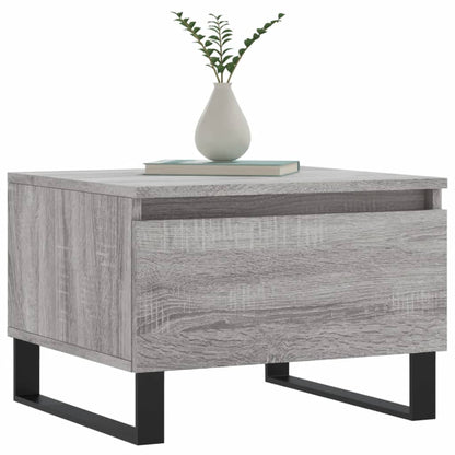 Mesas de centro 2 pcs 50x46x35cm deriv. madeira cinzento sonoma