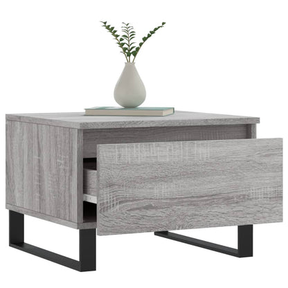Mesas de centro 2 pcs 50x46x35cm deriv. madeira cinzento sonoma