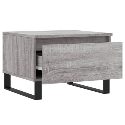 Mesas de centro 2 pcs 50x46x35cm deriv. madeira cinzento sonoma