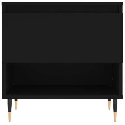 Mesas de centro 2 pcs 50x46x50 cm derivados de madeira preto