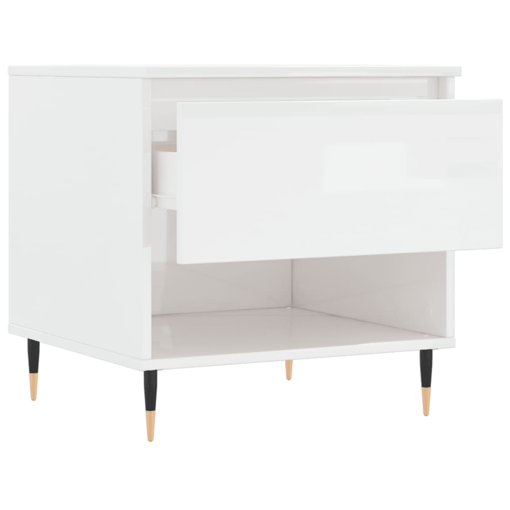 Mesa de centro 50x46x50cm derivados de madeira branco brilhante