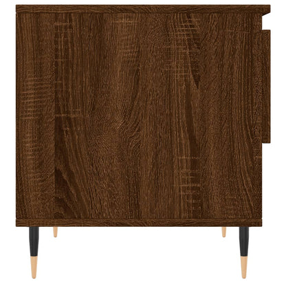 Mesas centro 2 pcs 50x46x50 cm deriv. madeira carvalho castanho