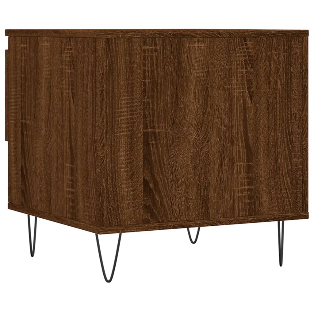 Mesas centro 2 pcs 50x46x50 cm deriv. madeira carvalho castanho