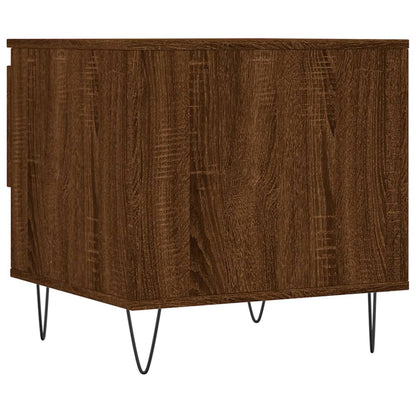 Mesas centro 2 pcs 50x46x50 cm deriv. madeira carvalho castanho
