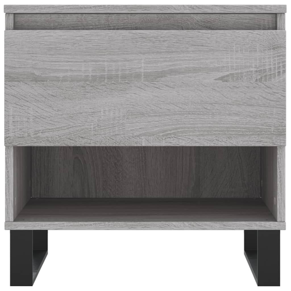 Mesas de centro 2 pcs 50x46x50cm deriv. madeira cinzento sonoma
