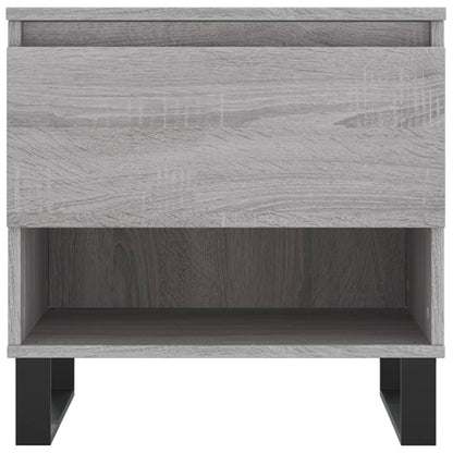 Mesas de centro 2 pcs 50x46x50cm deriv. madeira cinzento sonoma