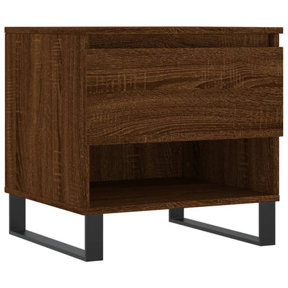 Mesas centro 2 pcs 50x46x50 cm deriv. madeira carvalho castanho