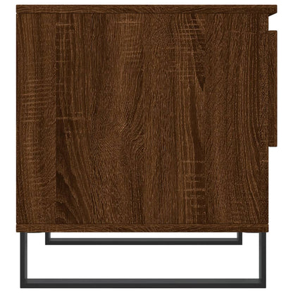 Mesas centro 2 pcs 50x46x50 cm deriv. madeira carvalho castanho