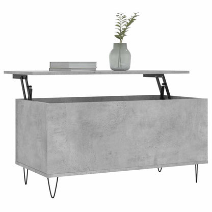 Mesa de centro 90x44,5x45 derivados de madeira cinzento cimento