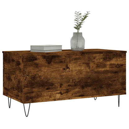 Mesa de centro 90x44,5x45 cm derivados madeira carvalho fumado