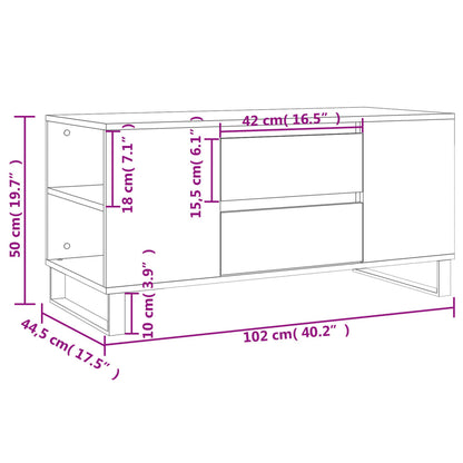 Mesa de centro 102x44,5x50 cm derivados de madeira branco