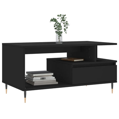 Mesa de centro 90x49x45 cm derivados de madeira preto