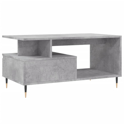 Mesa de centro 90x49x45 derivados de madeira cinzento cimento