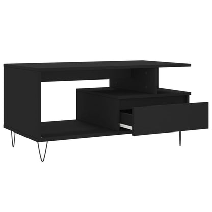 Mesa de centro 90x49x45 cm derivados de madeira preto