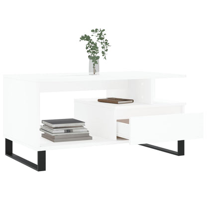 Mesa de centro 90x49x45 cm derivados de madeira branco