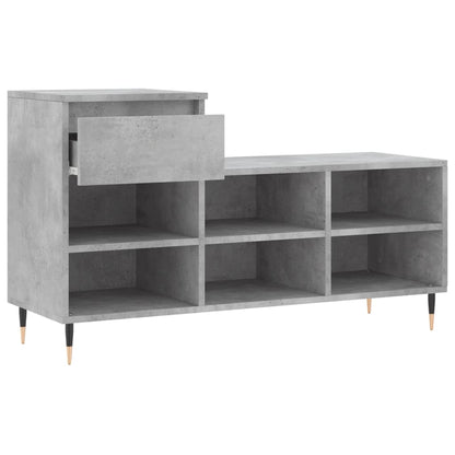 Sapateira 102x36x60 cm derivados de madeira cinzento cimento
