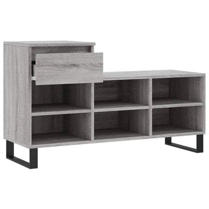Sapateira 102x36x60 cm derivados de madeira cinzento sonoma
