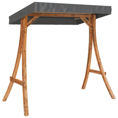 Cama baloiço c/ toldo abeto maciço c/ acabamento em teca