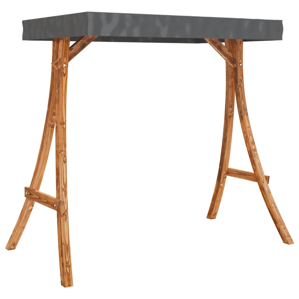 Cama baloiço c/ toldo abeto maciço c/ acabamento em teca