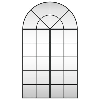 Espelho de parede arqueado 80x140 cm ferro preto