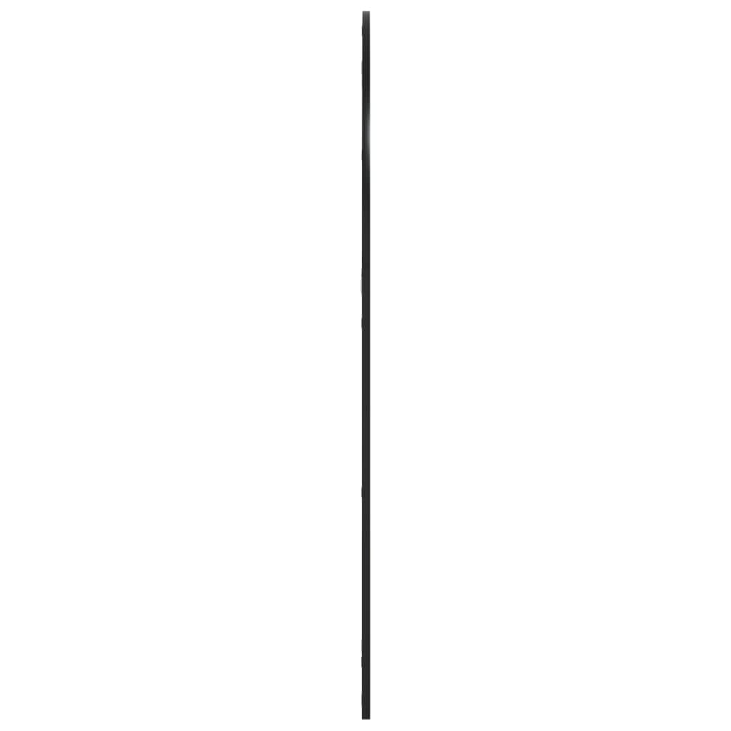 Espelho de parede arqueado 100x130 cm ferro preto