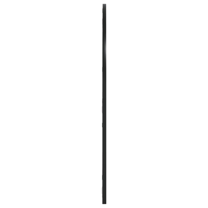 Espelho de parede arqueado 80x80 cm ferro preto